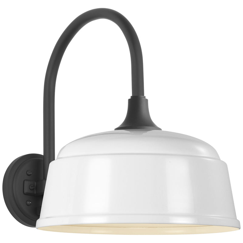 Visual Comfort Signature TOB 2814MBK/S6-WHT LED Barn Light, Matte Black