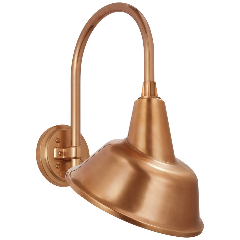 Visual Comfort Signature TOB 2814SC/S3-SC LED Barn Light, Soft Copper