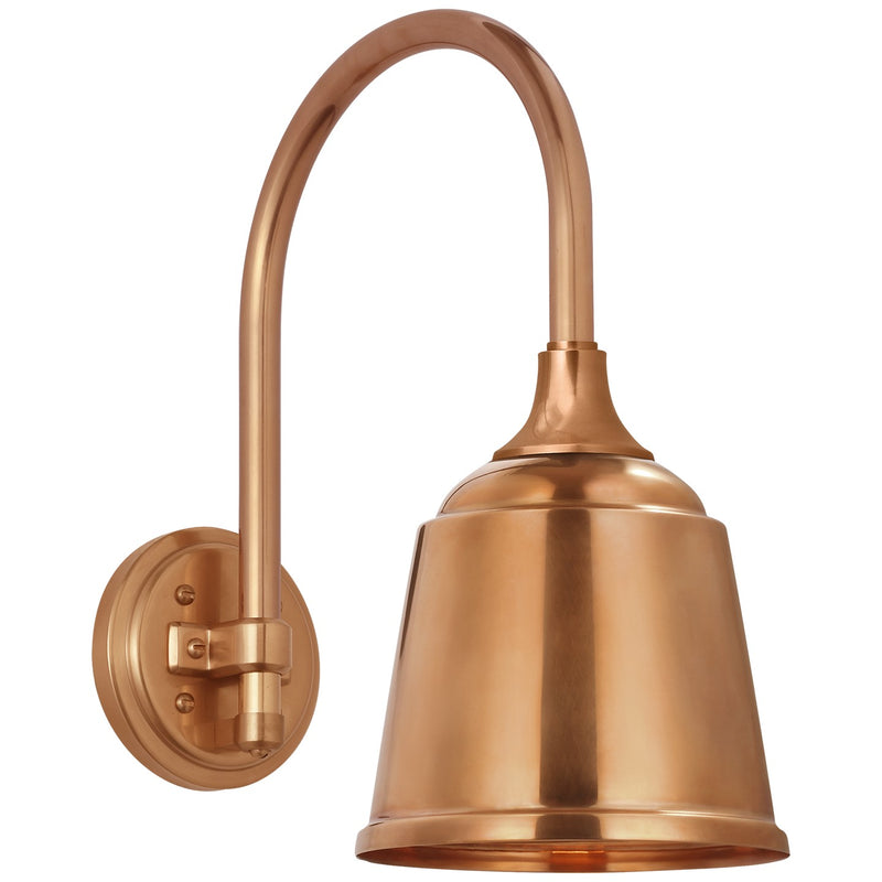 Visual Comfort Signature TOB 2814SC/S5-SC LED Barn Light, Soft Copper
