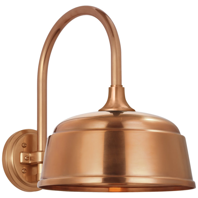Visual Comfort Signature TOB 2814SC/S6-SC LED Barn Light, Soft Copper