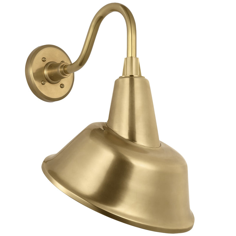 Visual Comfort Signature TOB 2816HAB/S3-HAB LED Barn Light, Hand-Rubbed Antique Brass