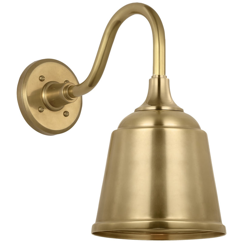 Visual Comfort Signature TOB 2816HAB/S5-HAB LED Barn Light, Hand-Rubbed Antique Brass
