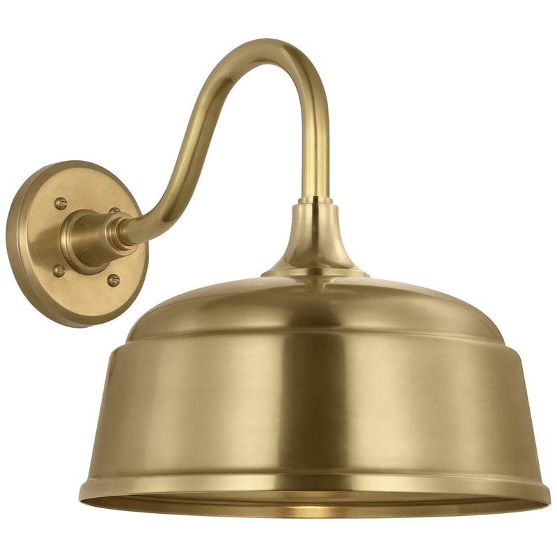 Visual Comfort Signature TOB 2816HAB/S6-HAB LED Barn Light, Hand-Rubbed Antique Brass