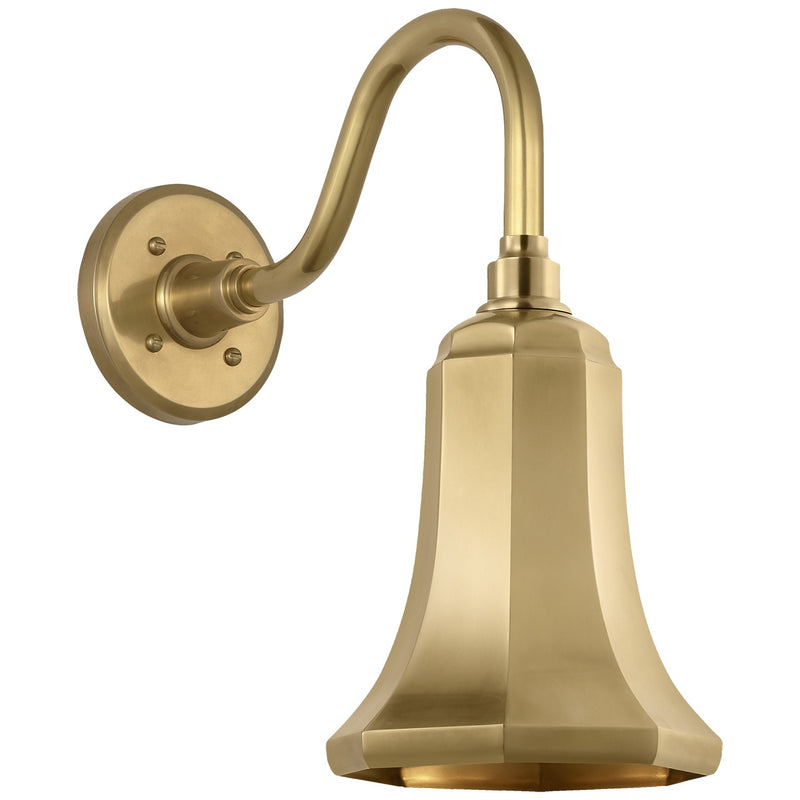Visual Comfort Signature TOB 2816HAB/S8-HAB LED Barn Light, Hand-Rubbed Antique Brass