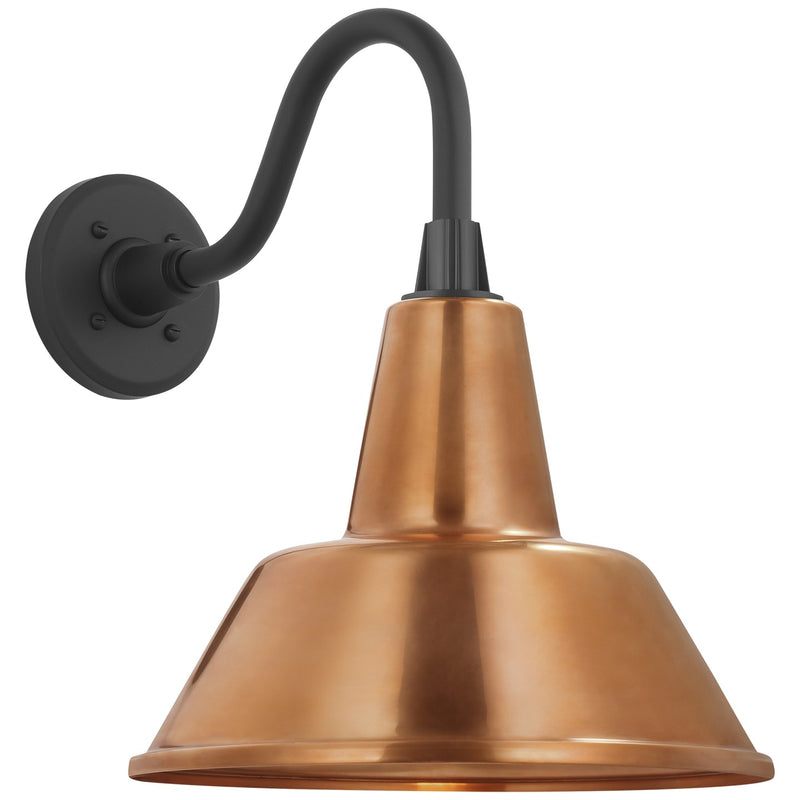 Visual Comfort Signature TOB 2816MBK/S1-SC LED Barn Light, Matte Black