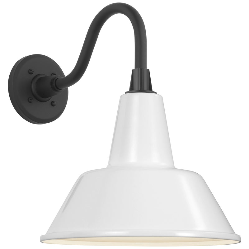 Visual Comfort Signature TOB 2816MBK/S1-WHT LED Barn Light, Matte Black