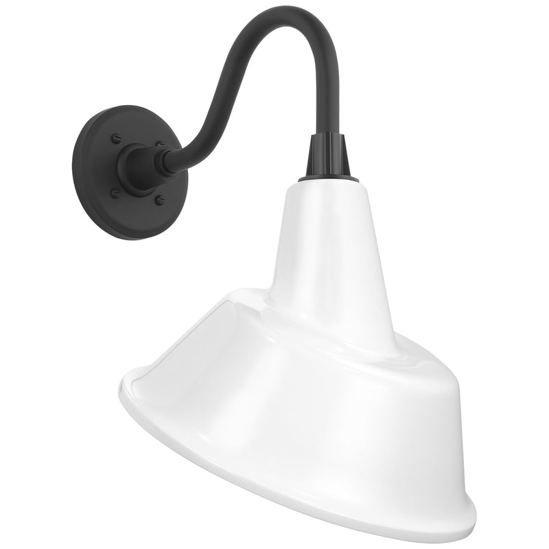 Visual Comfort Signature TOB 2816MBK/S3-WHT LED Barn Light, Matte Black