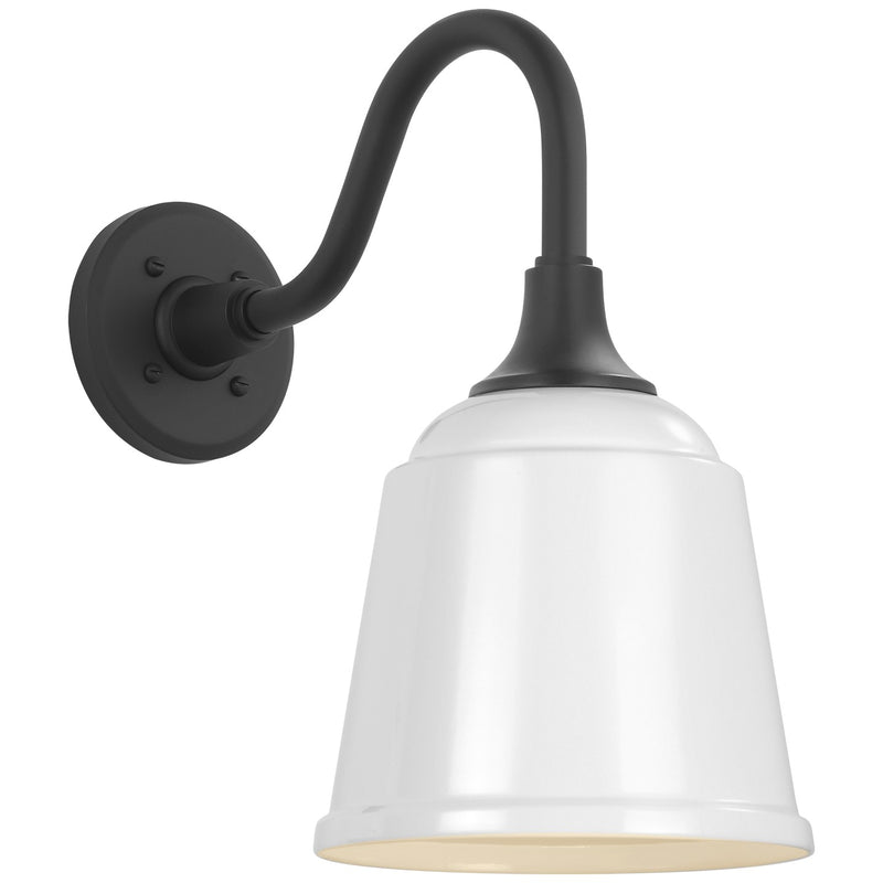 Visual Comfort Signature TOB 2816MBK/S5-WHT LED Barn Light, Matte Black