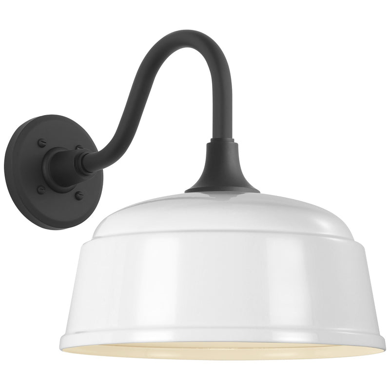 Visual Comfort Signature TOB 2816MBK/S6-WHT LED Barn Light, Matte Black