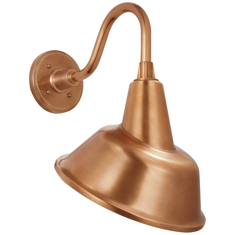 Visual Comfort Signature TOB 2816SC/S3-SC LED Barn Light, Soft Copper