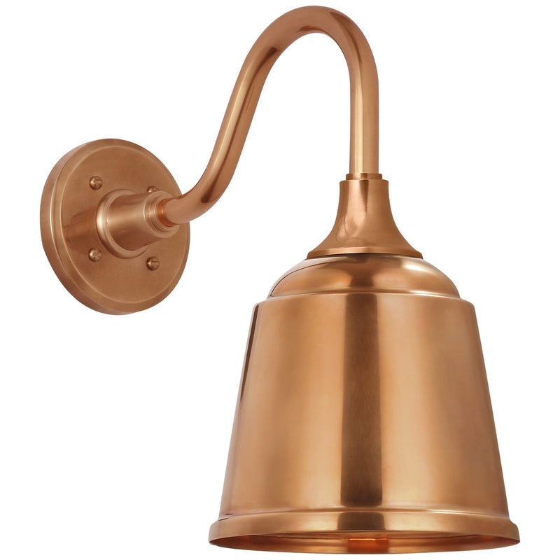 Visual Comfort Signature TOB 2816SC/S5-SC LED Barn Light, Soft Copper