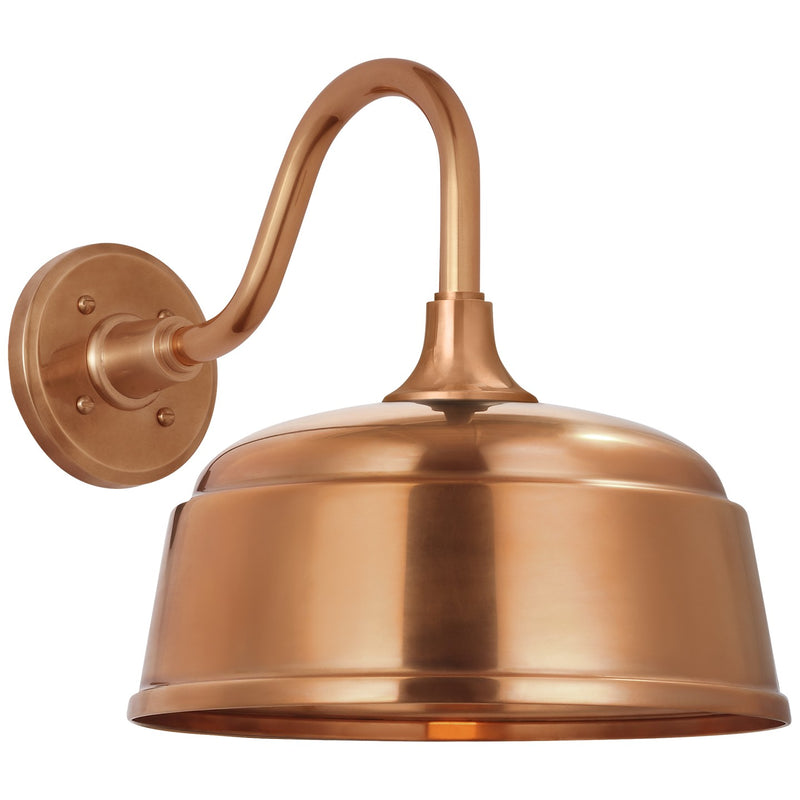 Visual Comfort Signature TOB 2816SC/S6-SC LED Barn Light, Soft Copper