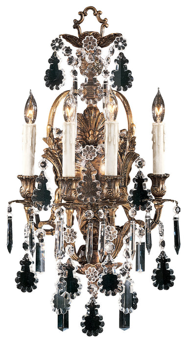 Metropolitan N950200 Four Light Wall Sconce, Oxidized Brass