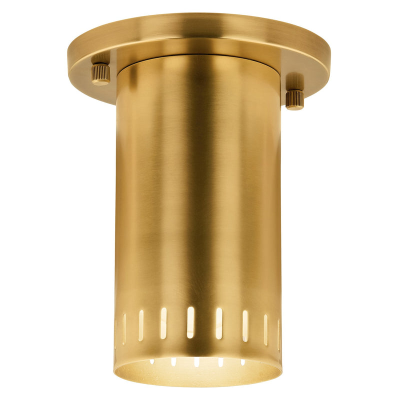 Kichler 52842LBR LED Flush Mount, Lacquered Brass