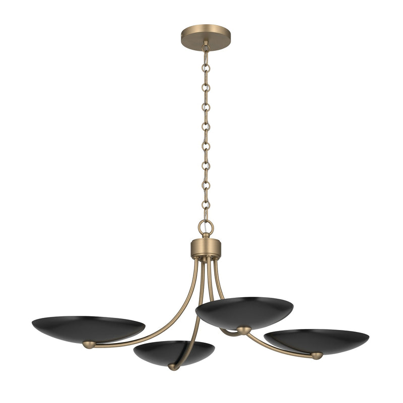 Kichler 52854CPZBK Four Light Chandelier/Semi Flush, Champagne Bronze