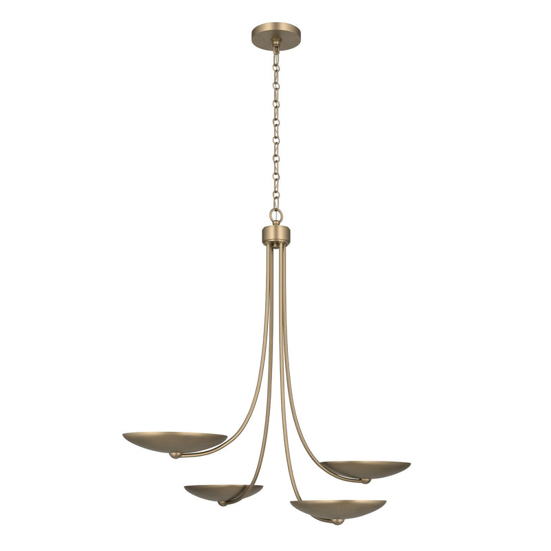Kichler 52855CPZ Four Light Chandelier, Champagne Bronze