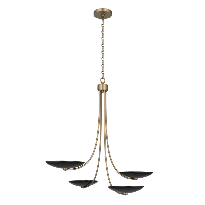 Kichler 52855CPZBK Four Light Chandelier, Champagne Bronze