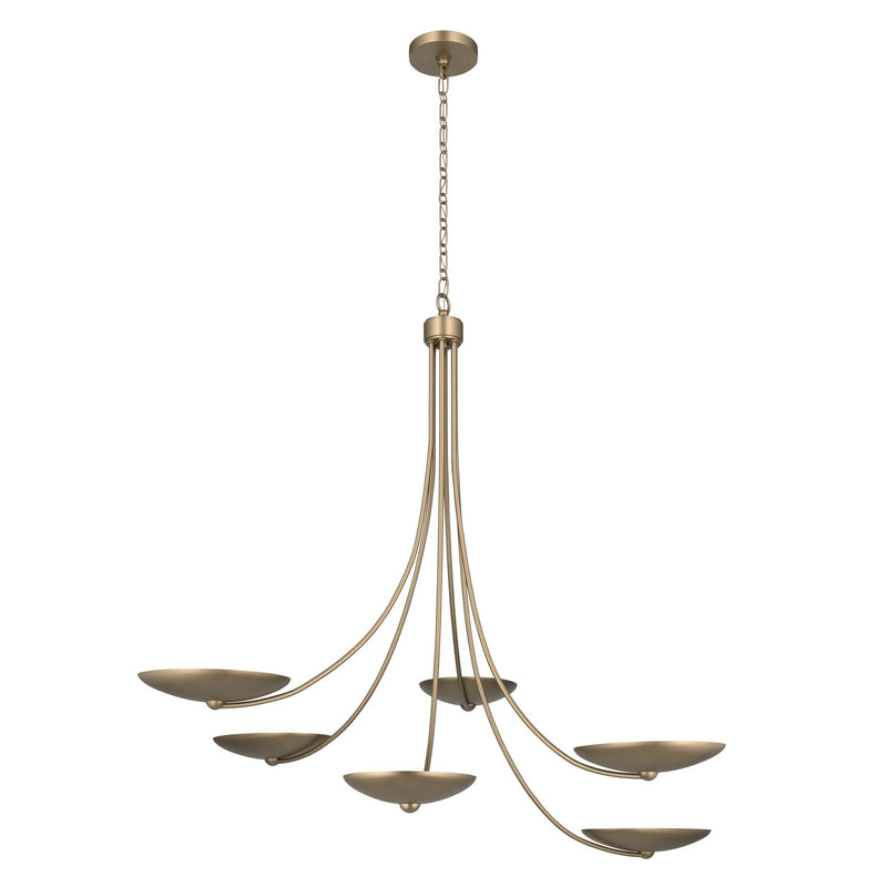 Kichler 52857CPZ Six Light Chandelier, Champagne Bronze