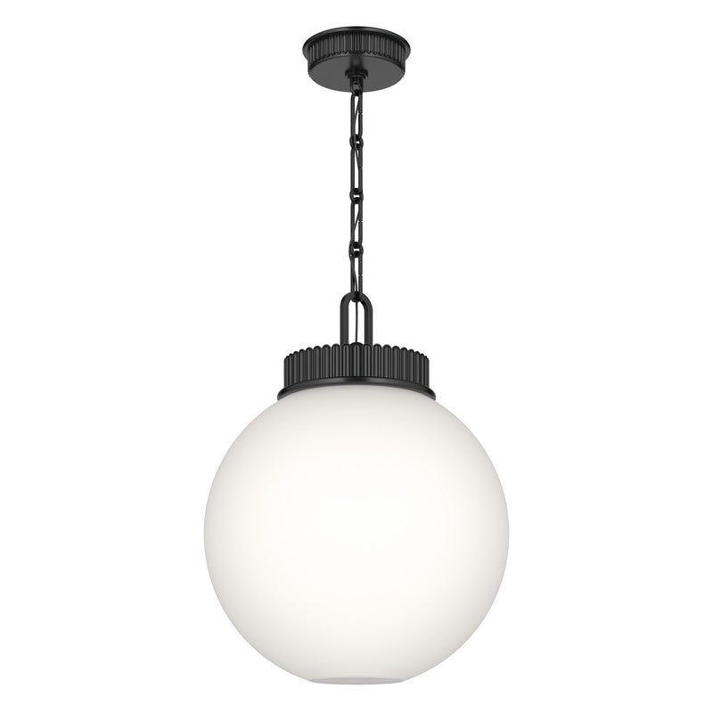 Kichler 52867BK One Light Pendant, Black