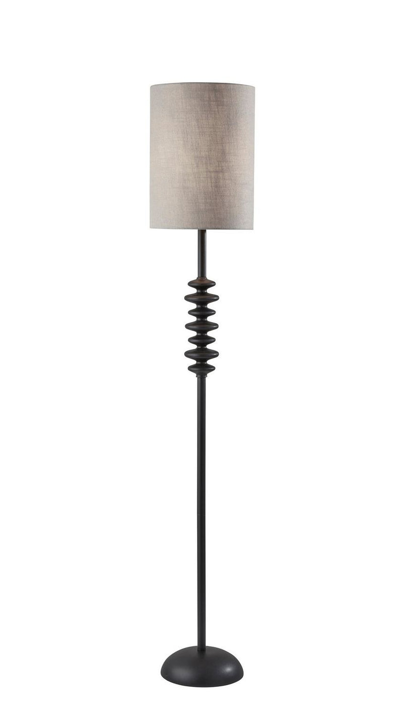 Adesso Home 1606-01 Floor Lamp, Matte Black Polyresin