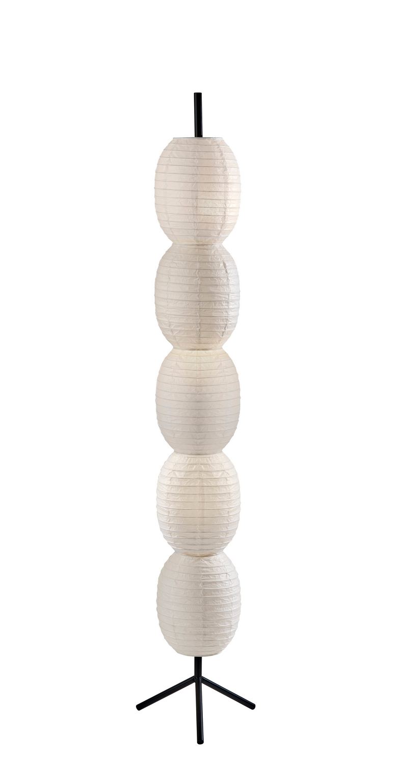 Adesso Home 1645-01 Three Light Floor Lamp, Black