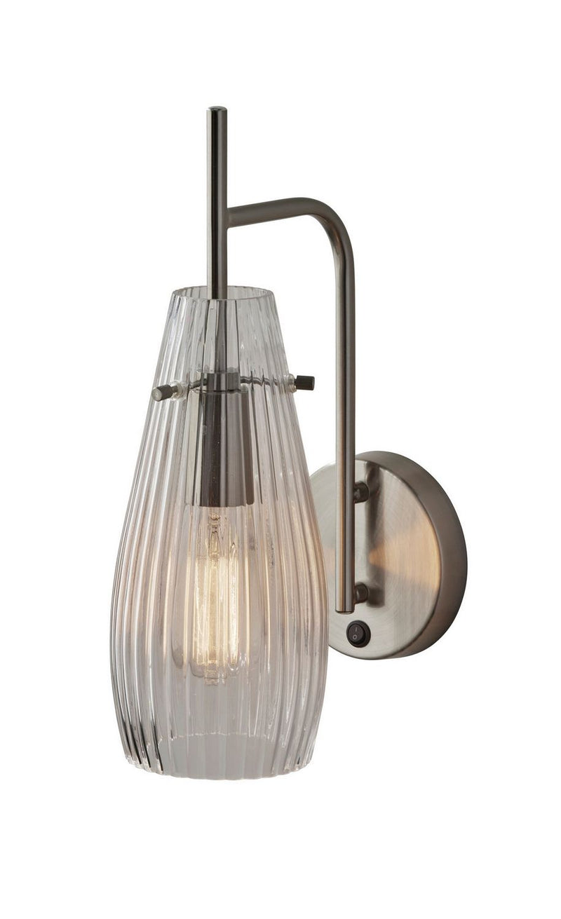 Adesso Home 2145-22 Wall Lamp, Brushed Steel