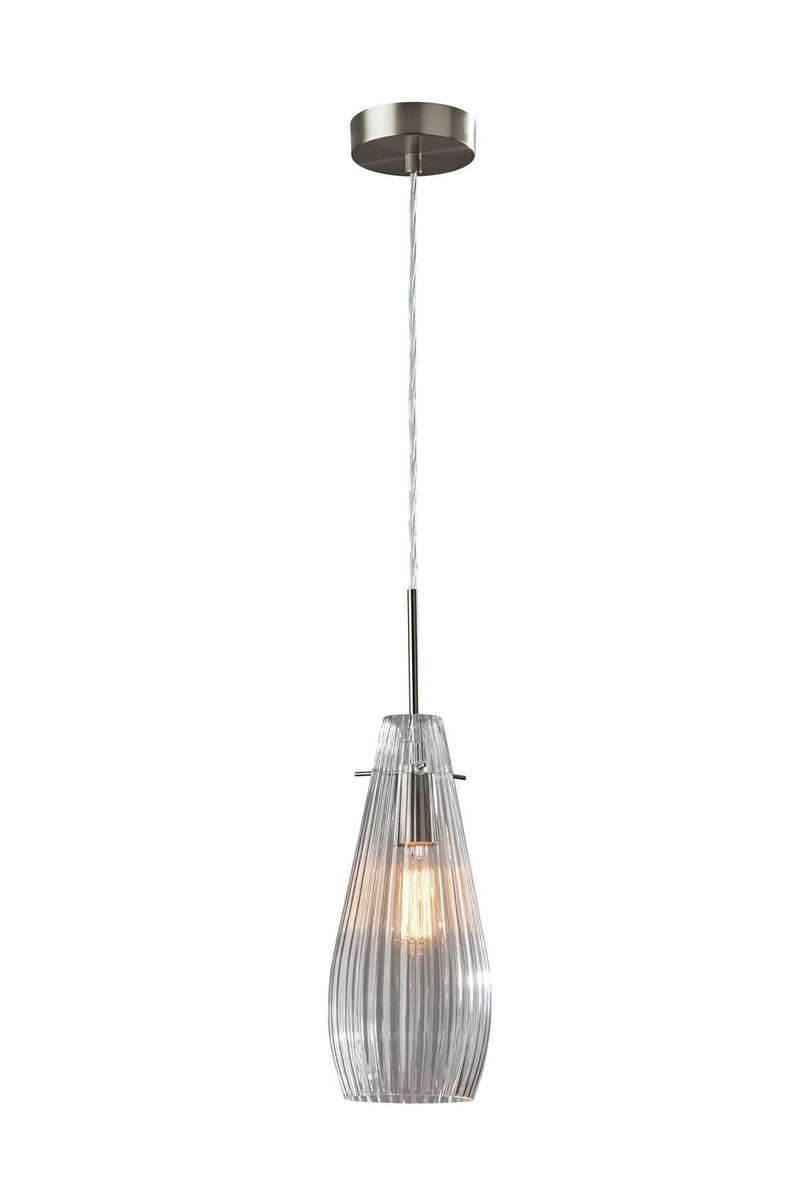 Adesso Home 2146-22 Pendant, Brushed Steel
