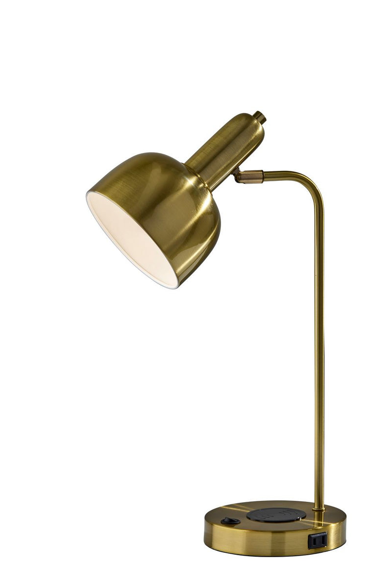 Adesso Home 2609-21 Desk Lamp, Antique Brass