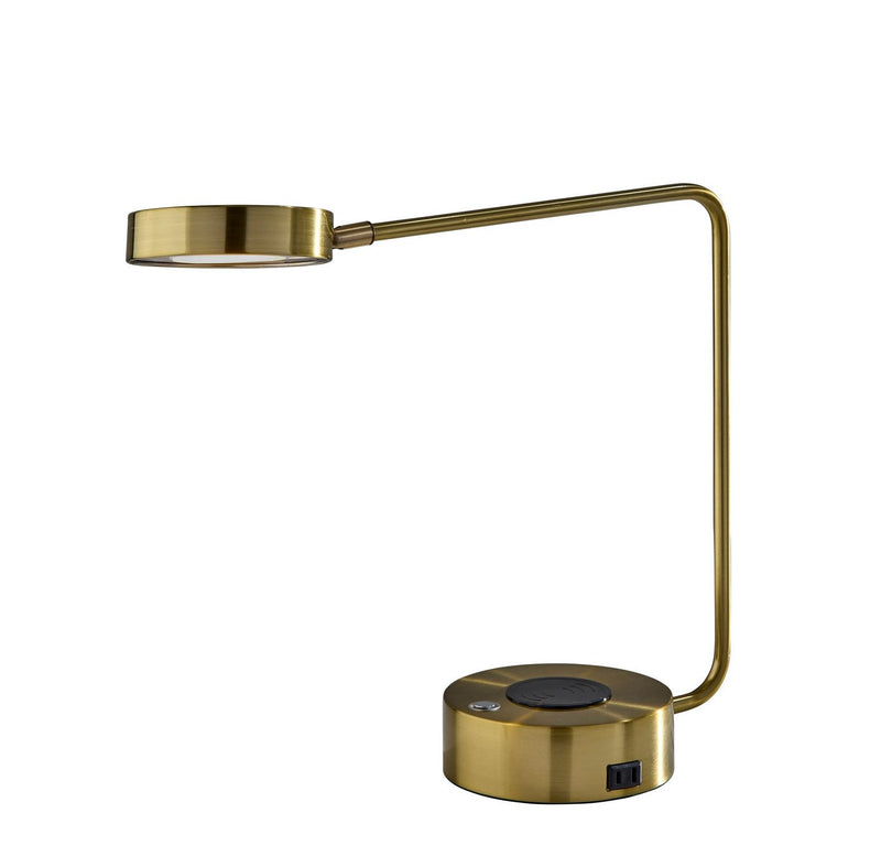 Adesso Home 2615-21 LED Desk Lamp, Antique Brass