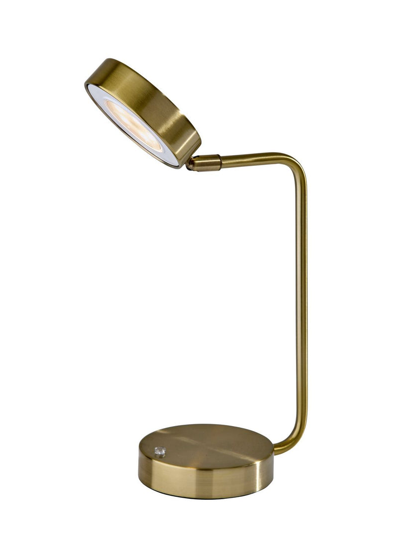 Adesso Home 2617-21 LED Desk Lamp, Antique Brass