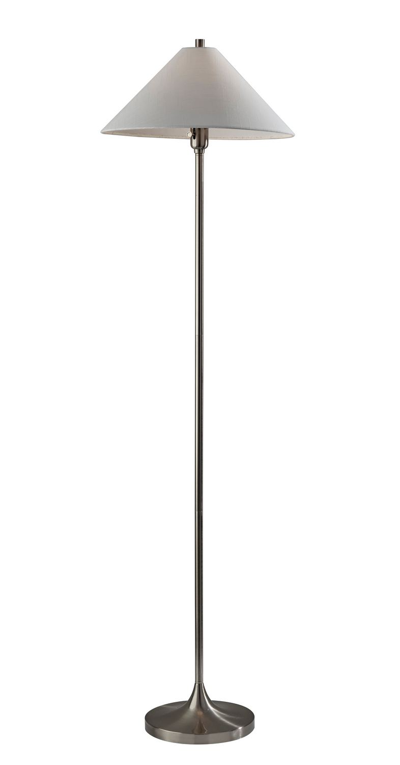 Adesso Home 2620-22 Floor Lamp, Brushed Steel