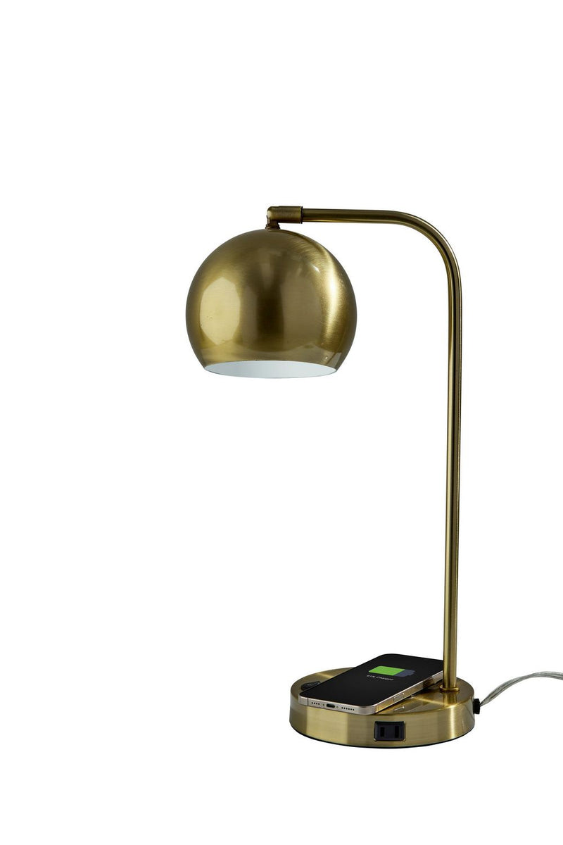 Adesso Home 2624-21 Desk Lamp, Antique Brass