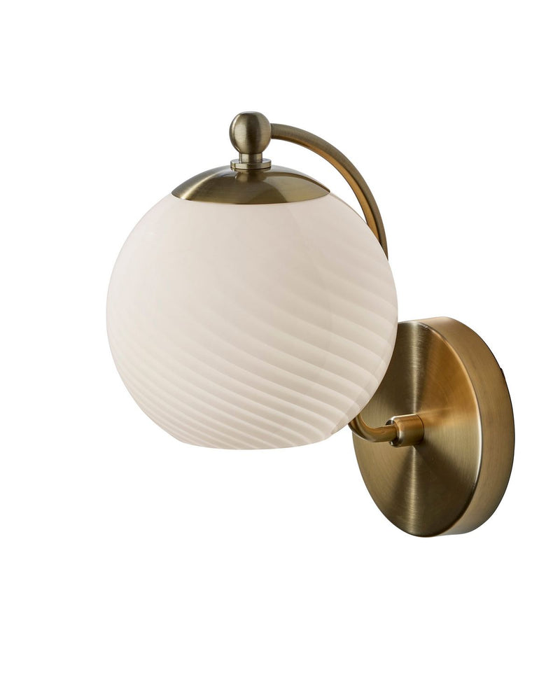 Adesso Home 3251-21 Wall Lamp, Antique Brass