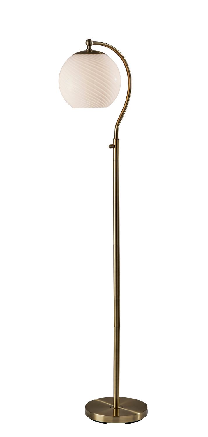 Adesso Home 3262-21 Floor Lamp, Antique Brass