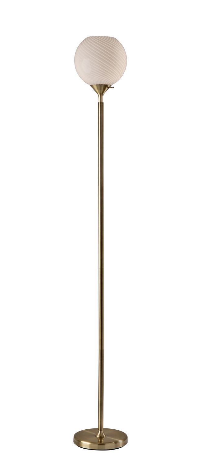 Adesso Home 3265-21 Torchiere, Antique Brass