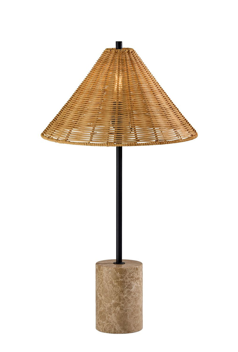 Adesso Home 3293-01 Table Lamp, Brown Marble Base