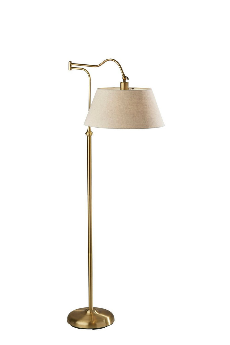 Adesso Home 3349-21 Floor Lamp, Antique Brass