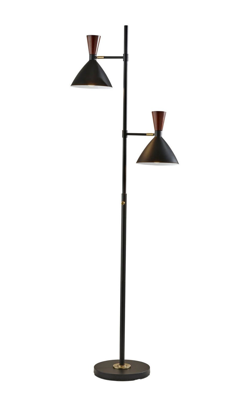 Adesso Home 3488-01 Two Light Tree Lamp, Black
