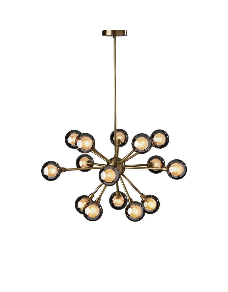 Adesso Home 3585-21 LED Chandelier, Antique Brass