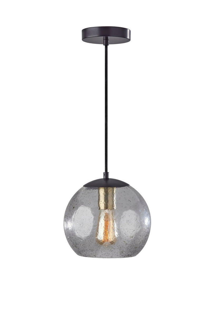 Adesso Home 3590-26 Pendant, Dark Bronze W. Brass