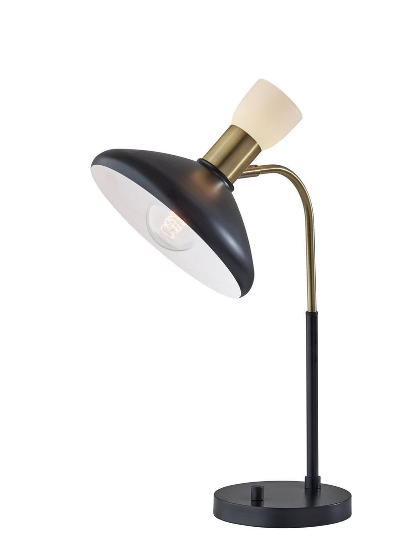 Adesso Home 3758-01 Desk Lamp, Black W/ Brass
