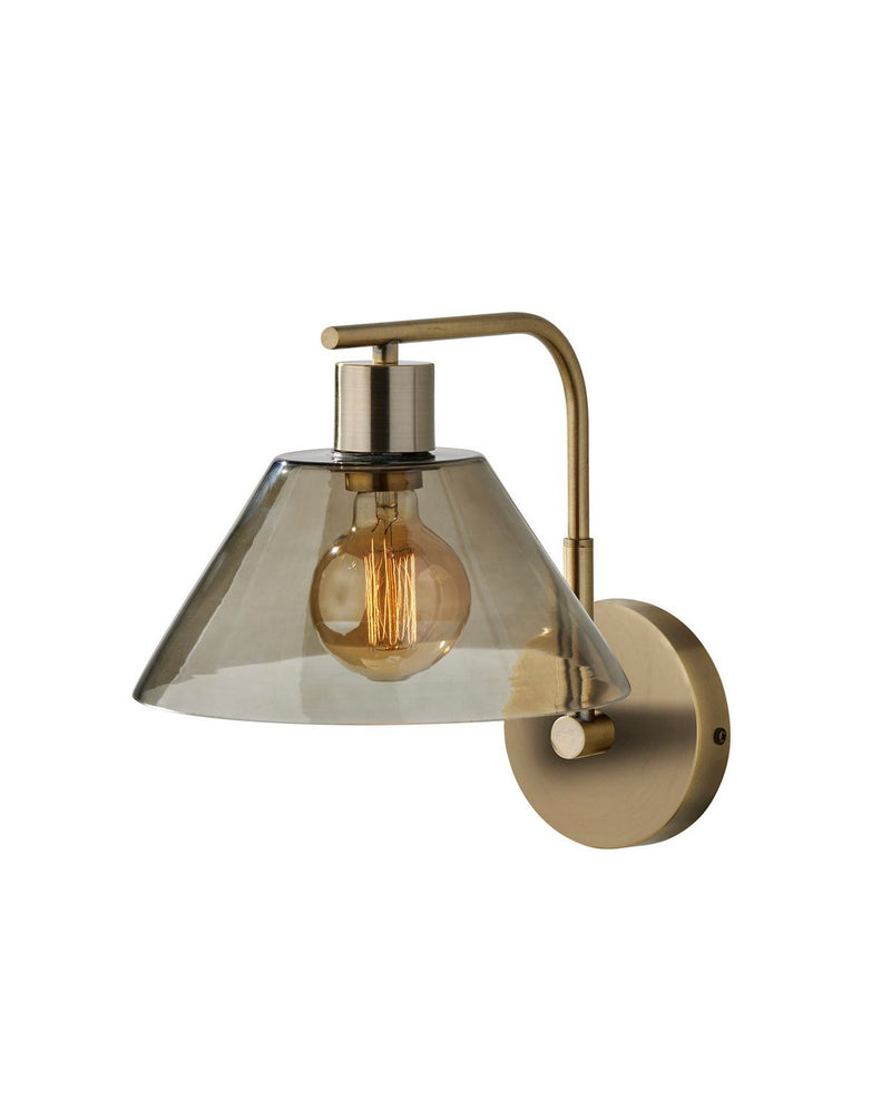 Adesso Home 3794-21 Wall Lamp, Antique Brass