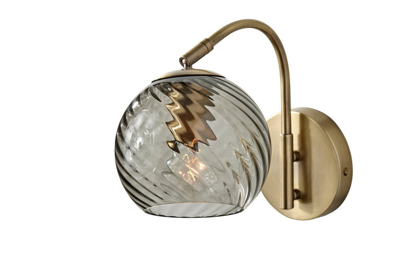 Adesso Home 3924-21 Wall Lamp, Antique Brass