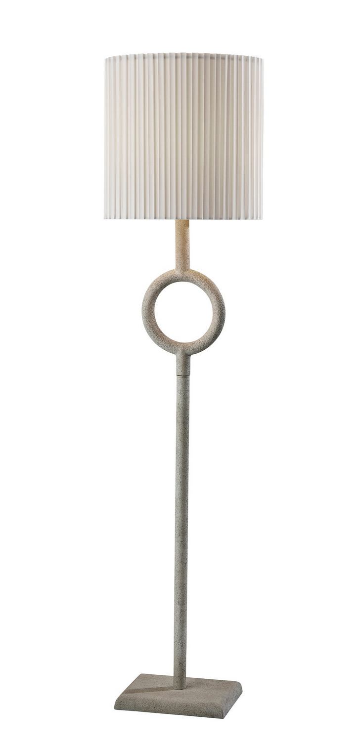 Adesso Home 3952-02 Floor Lamp, Painted Stone Texture
