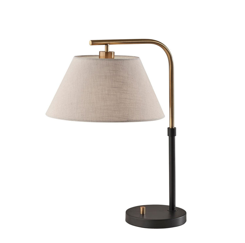Adesso Home 3955-01 Table Lamp, Black & Antique Brass