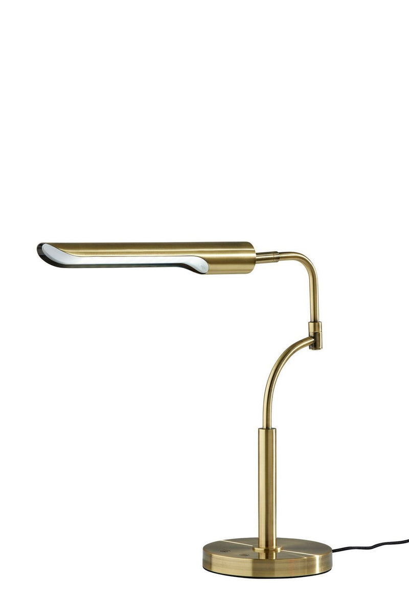 Adesso Home 3957-21 LED Desk Lamp, Antique Brass