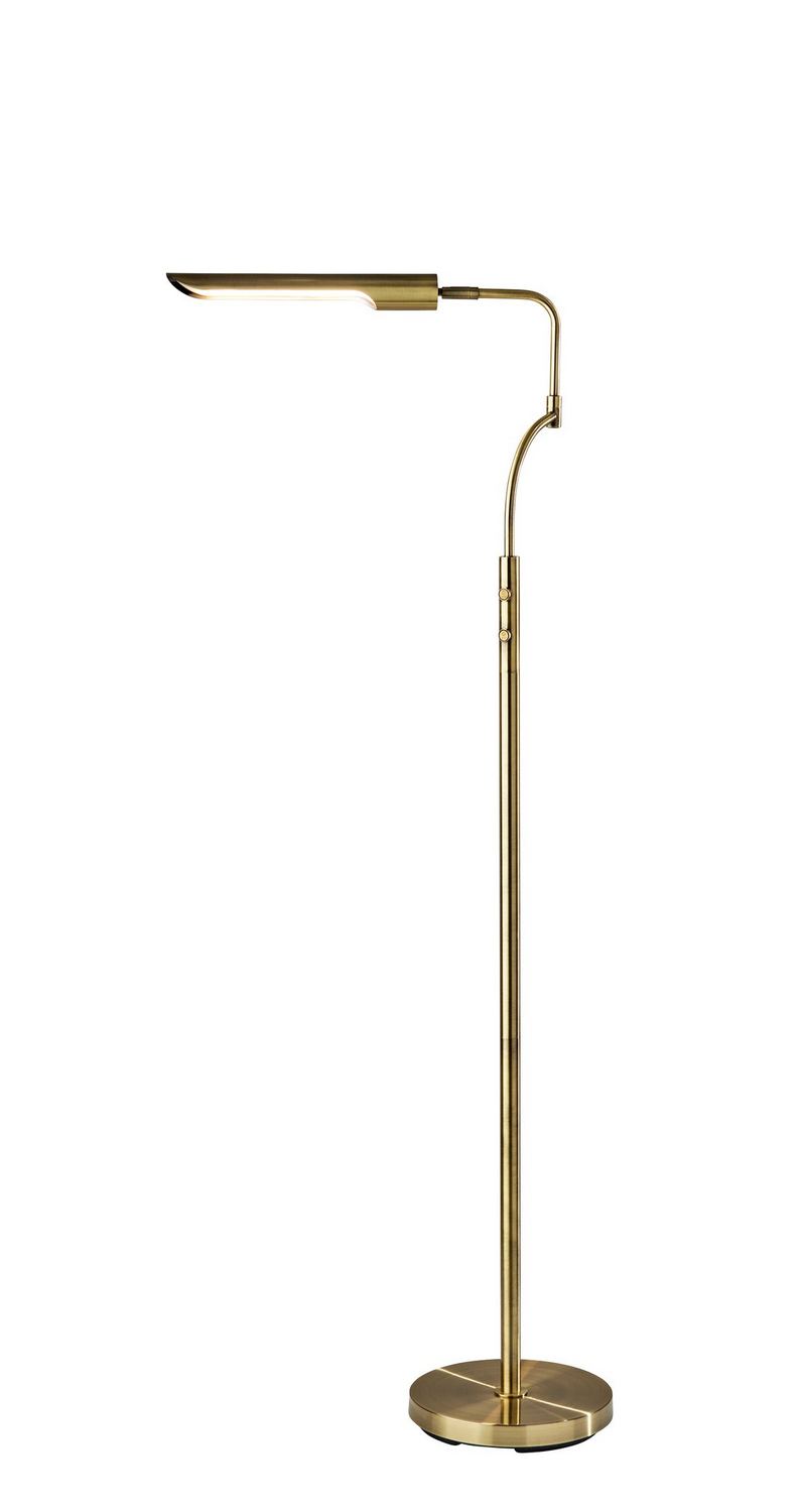 Adesso Home 3958-21 LED Floor Lamp, Antique Brass