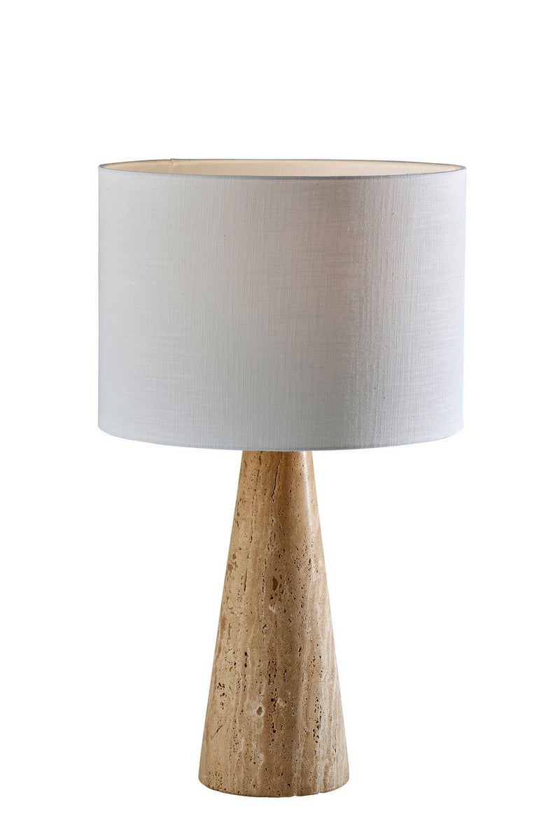 Adesso Home 3964-12 Table Lamp, Travertine Stone