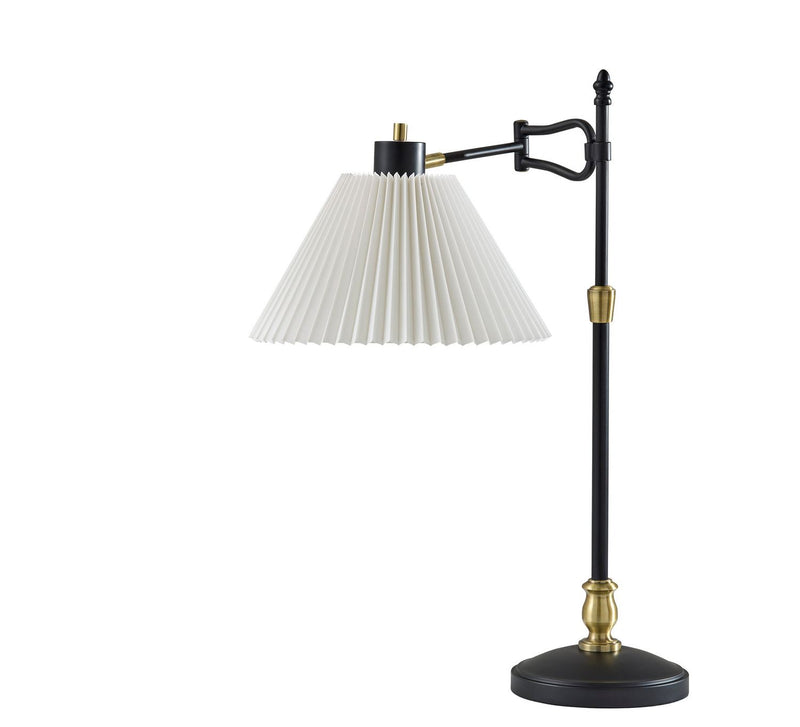 Adesso Home 3968-01 Table Lamp, Black & Antique Brass