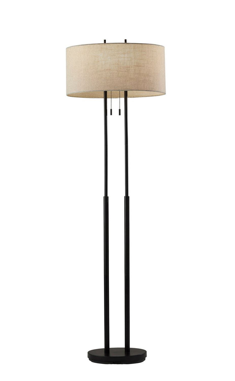 Adesso Home 4016-26 Two Light Floor Lamp, Antique Bronze